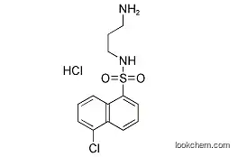 Molecular Structure of 78957-86-5 (N-(3-Aminopropyl)-5-chloro-1-naphthalenesulfonamide, hydrochloride)
